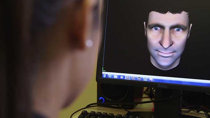 Person taking part in AVATAR therapy